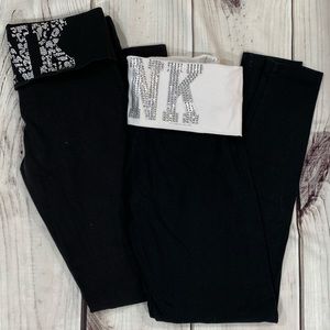 2PC PINK by VS leggings set! Sparkle & Shine...